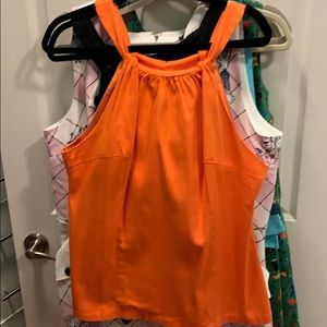 Pinup girl Haley top 2X orange